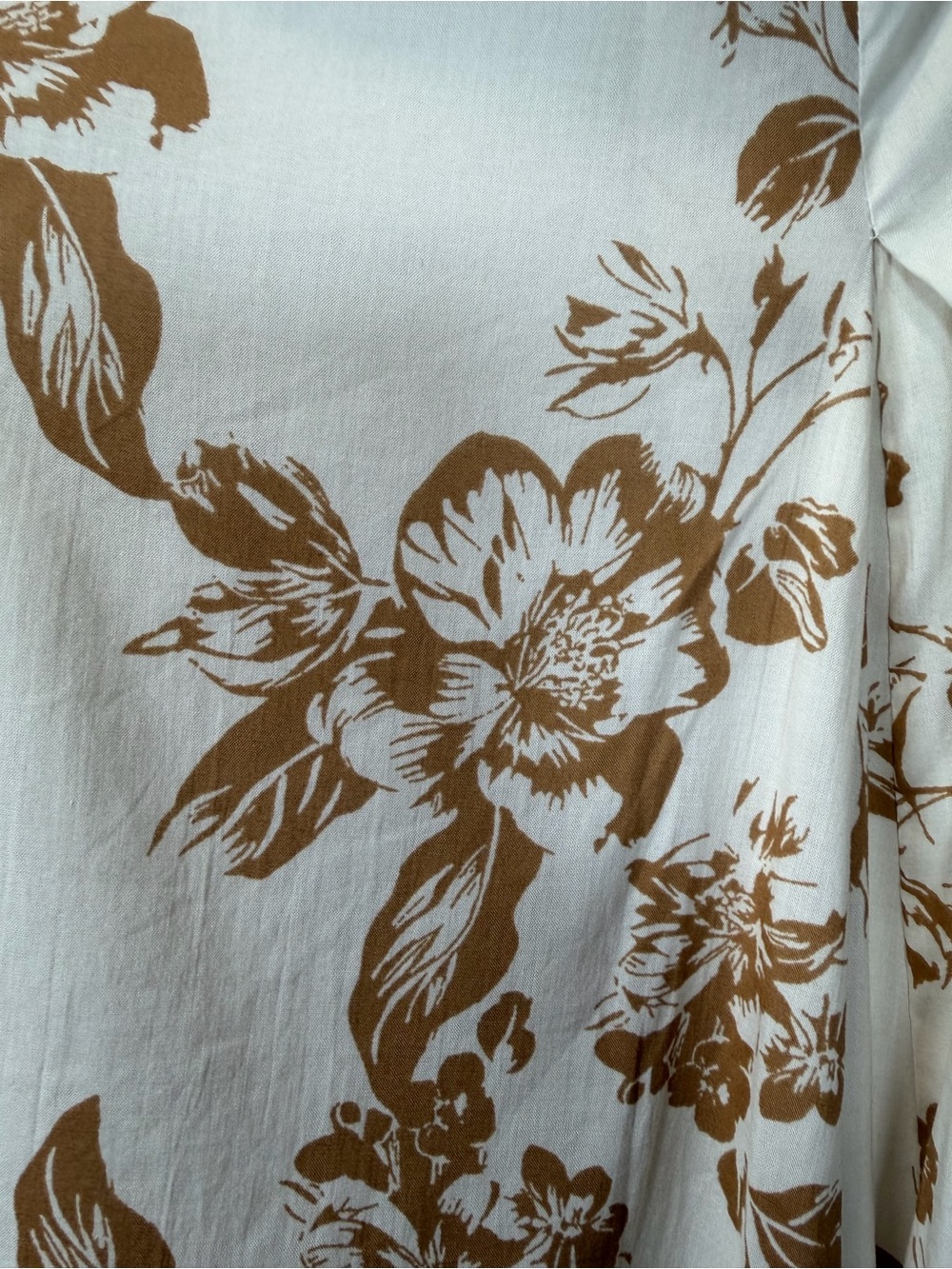 NWT A New Day Floral Maxi Skirt Cream Brown Size Small - Picture 7 of 11